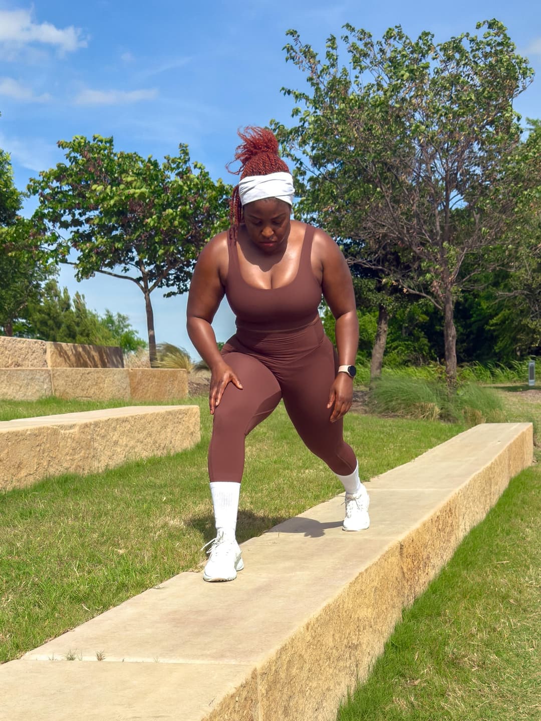 Woman doing squats