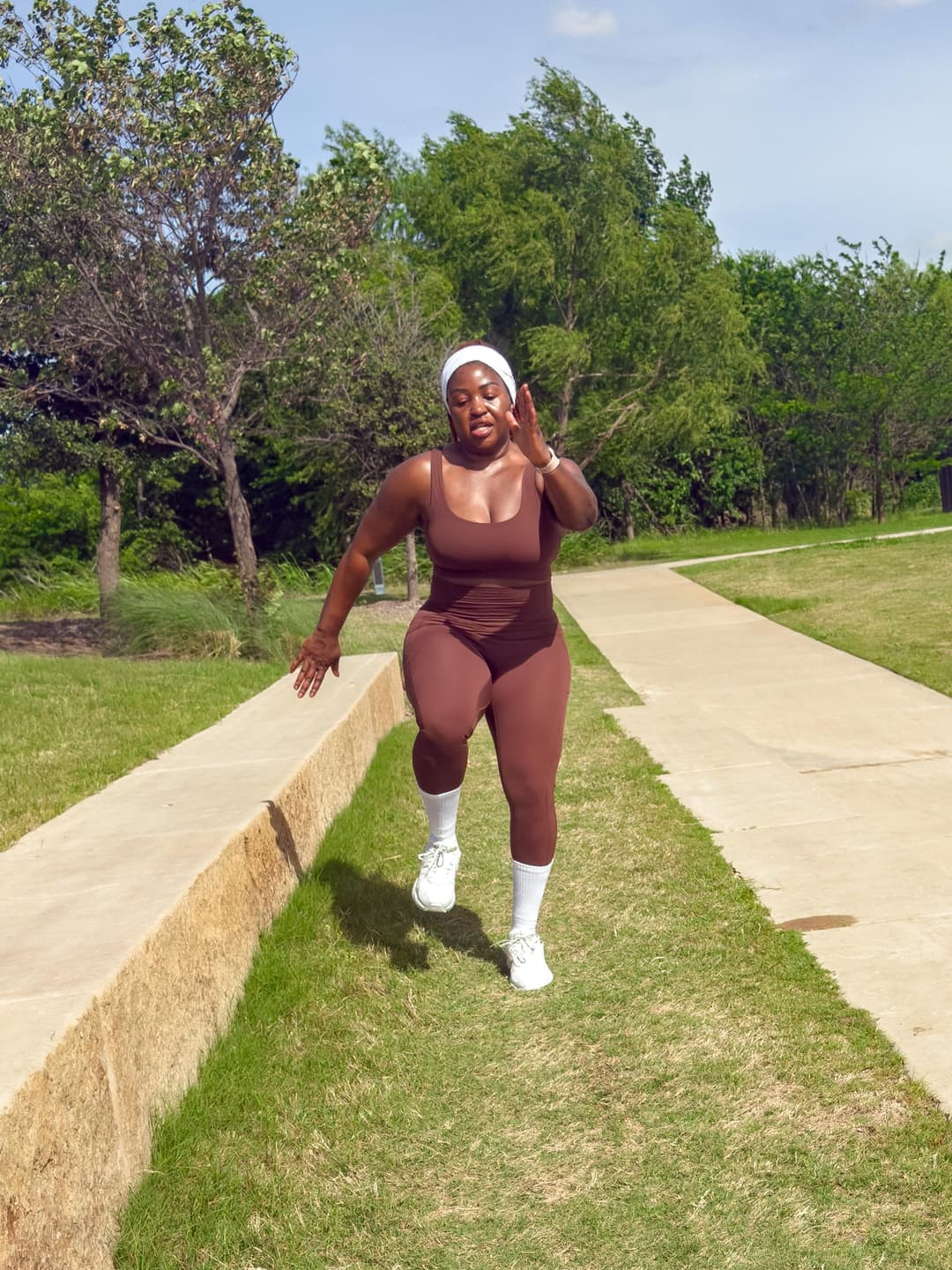 Close-up of workout